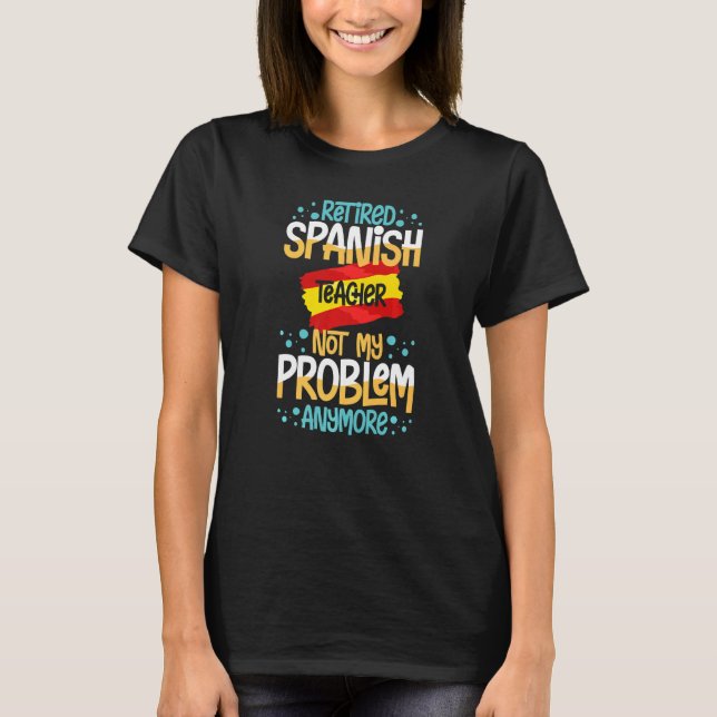 Camiseta Profesora española España estudiante de enseñanza  (Anverso)