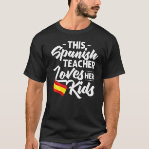 Camiseta Profesora española España estudiante de enseñanza