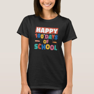 Camiseta Profesora Estudiantil Facemask Feliz 100 días de c