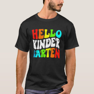 Camiseta Profesora Estudiantil Hola Kindergarten De Vuelta