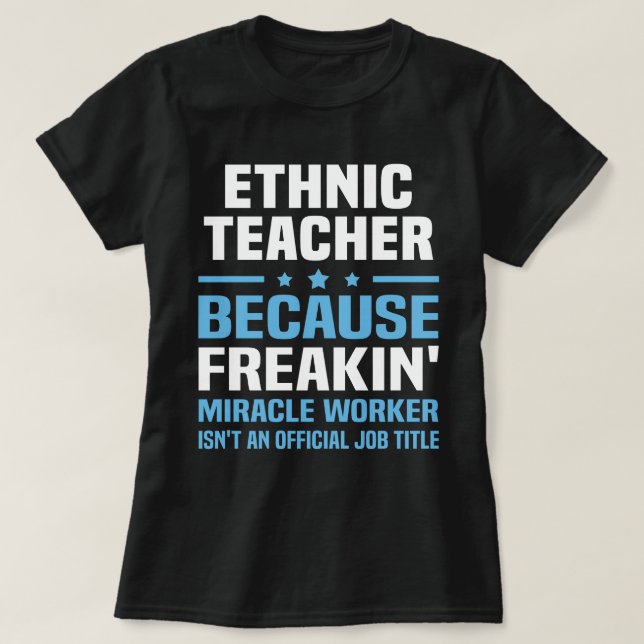 Camiseta Profesora étnica (Diseño del anverso)