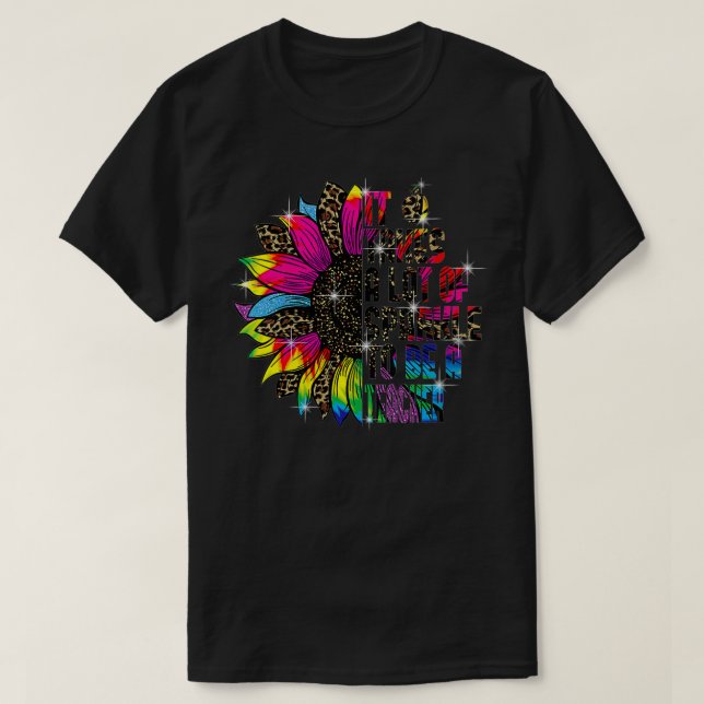 Camiseta Profesora femenina Sunflower Sra. Berard VNeck (Diseño del anverso)