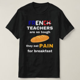 Camiseta Profesora francesa divertida con texto blanco Fran