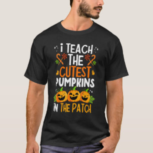 Camiseta Profesora Halloween Pre K Teacher Kindergarten Cut