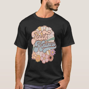 Camiseta Profesora Inspiradora de Enseñanza Floral Retro