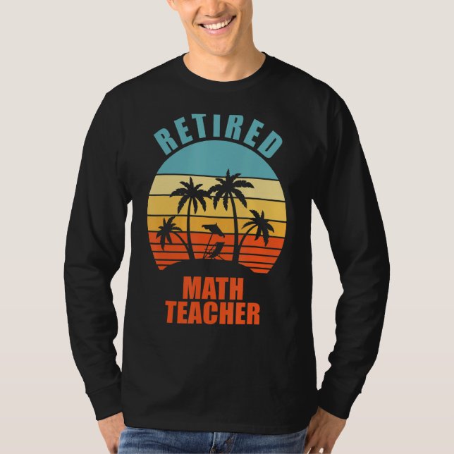 Camiseta Profesora jubilada de matemáticas divertida enseña (Anverso)