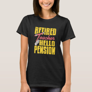 Camiseta Profesora Jubilada Hola Rentabilidad De Pensiones 