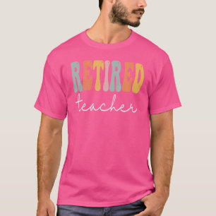 Camiseta Profesora jubilada Retro Groovy Mujeres felices pr