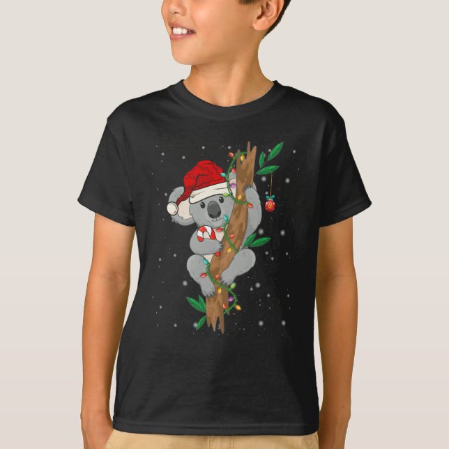 Camiseta Profesora Koala Santa Sleigh (Anverso)