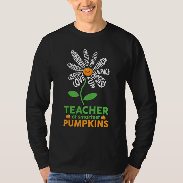 Camiseta Profesora Linda De Las Calabazas Más Inteligentes  (Anverso)
