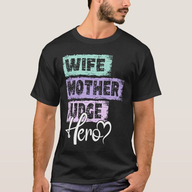 Camiseta Profesora mamá heroína jueza (Anverso)