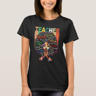Camiseta Profesora Negra Inteligente Afro Amor Melanina Afr