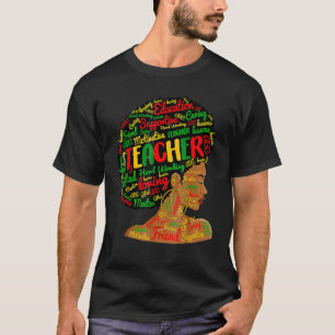 Camiseta Profesora Negra Inteligente Afro Amor Melanina Afr