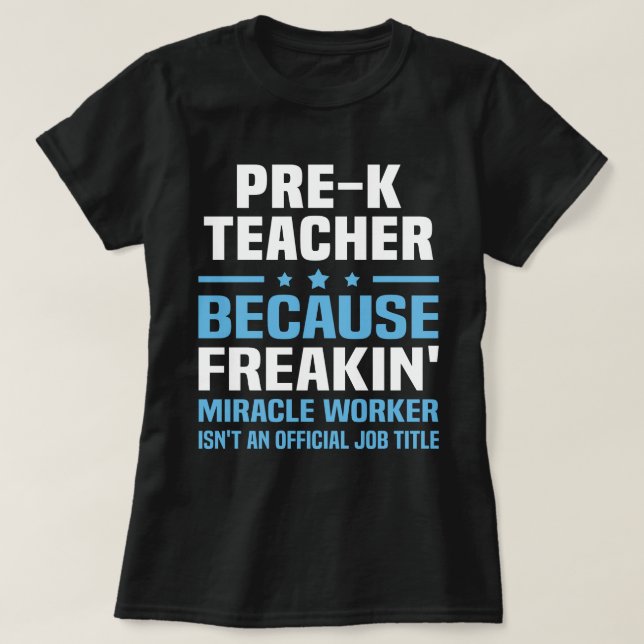 Camiseta Profesora pre-K (Diseño del anverso)