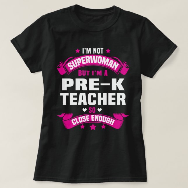 Camiseta Profesora pre-K (Diseño del anverso)