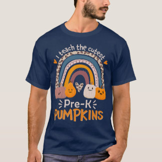 Camiseta Profesora PreK Enseño Las Calabazas Más Cuidadosas