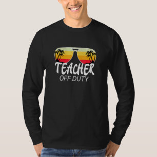 Camiseta Profesora Retro Vintage Off Duty Gafas de sol Summ