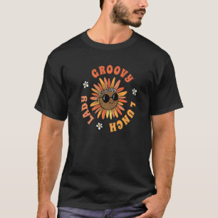 Camiseta Profesora Señora Almuerzo Groovy Girasol 60s & 70s