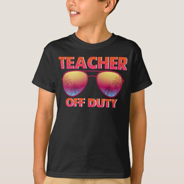 Camiseta Profesora sin servicio feliz el último día de clas (Anverso)