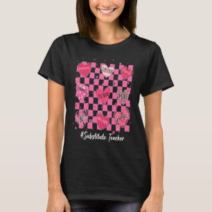 Camiseta Profesora sustituta Enseñanza de corazón inspirar 