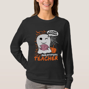 Camiseta Profesora sustituta fantasma lindo profesora de Ha