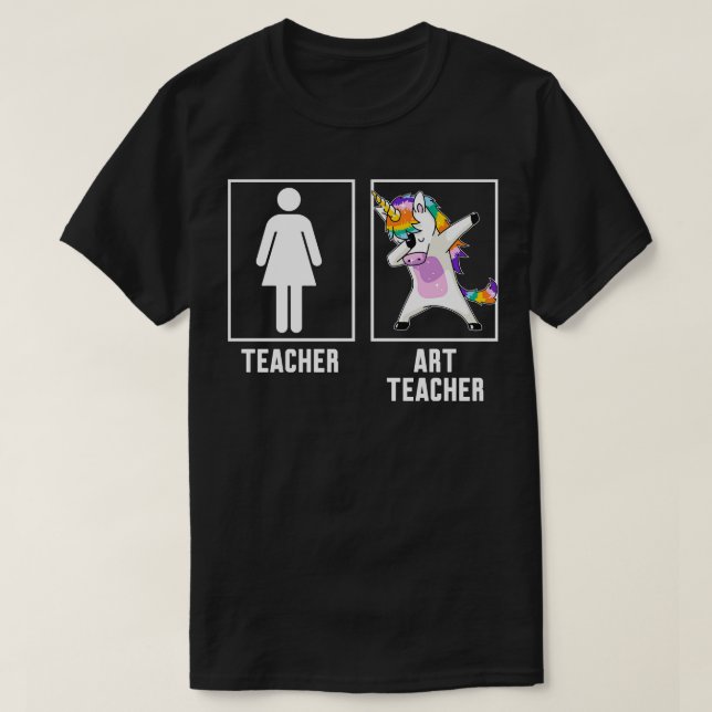 Camiseta Profesora vs. profesora de arte (Diseño del anverso)