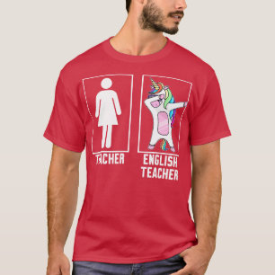 Camiseta Profesora vs. profesora de inglés 1