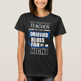 Camiseta Profesora y fanático del hockey Blues, Blues