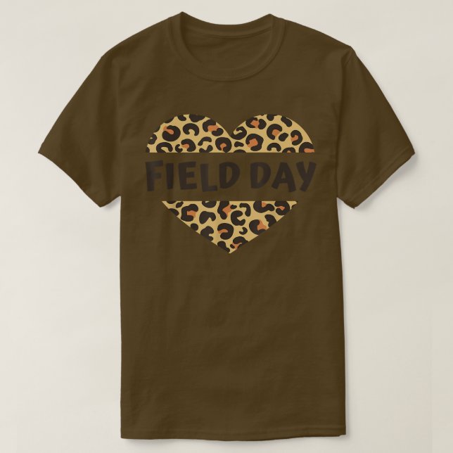 Camiseta Profesores de campo día leopardo corazón el último (Diseño del anverso)