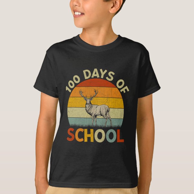 Camiseta Profesores de Chicas Retro 100 días de escuela (Anverso)