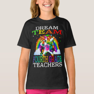 Camiseta Profesores de cuarto grado de Dream Team Unicorn