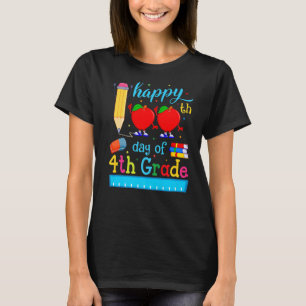 Camiseta Profesores de cuarto grado Felices 100 días de Sch