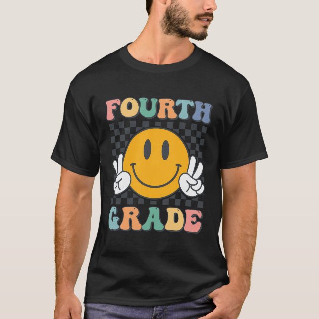 Camiseta Profesores de cuarto grado niños Chicas sonrisa re (Anverso)