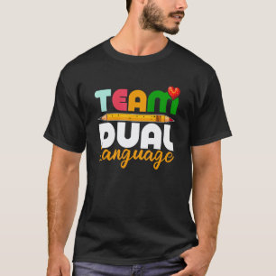 Camiseta Profesores de Doble Idioma Regreso a la Escuela Sq