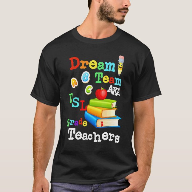 Camiseta Profesores de Dream Team Aka Esl educadores de Cra (Anverso)