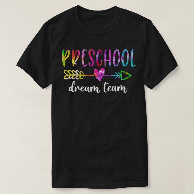 Camiseta Profesores de equipo de sueños preescolares de vue (Diseño del anverso)