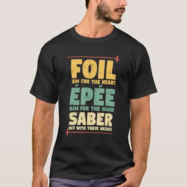 Camiseta Profesores de esgrima de esgrima de esgrima de pis (Anverso)