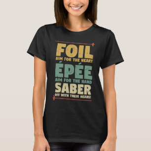 Camiseta Profesores de esgrima de esgrima de esgrima de pis