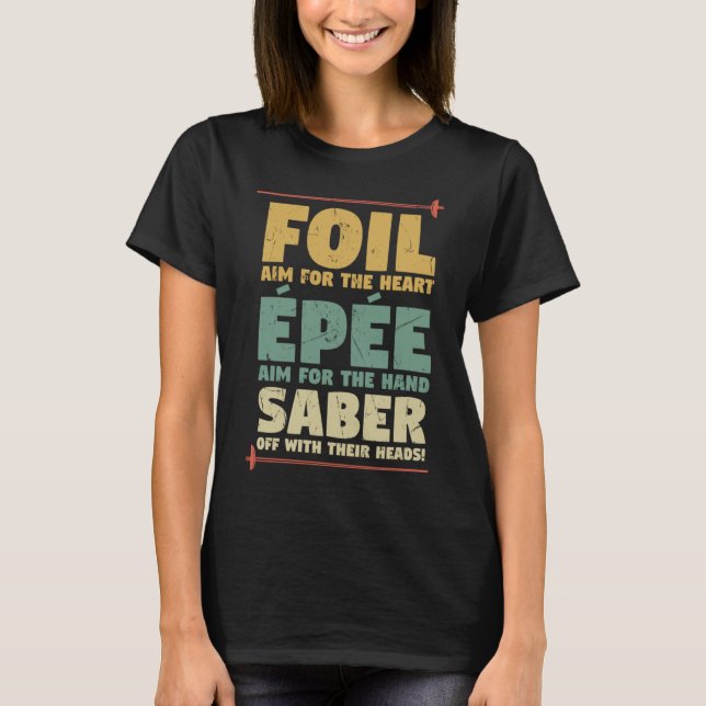 Camiseta Profesores de esgrima de esgrima de esgrima de pis (Anverso)
