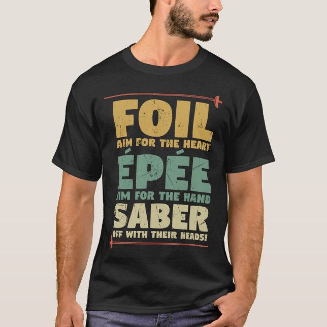 Camiseta Profesores de esgrima de esgrima de esgrima de pis (Anverso)