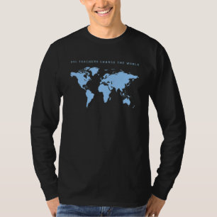 Camiseta Profesores De Esl Cambian El Gráfico Del Mapa Mund