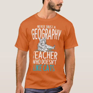 Camiseta Profesores de geografía que aman gatos