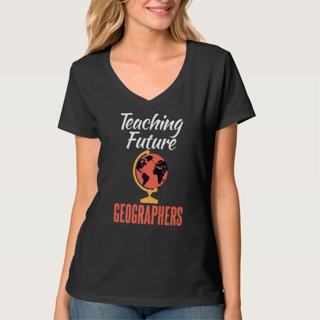 Camiseta Profesores de Geógrafos Futuros (Anverso)