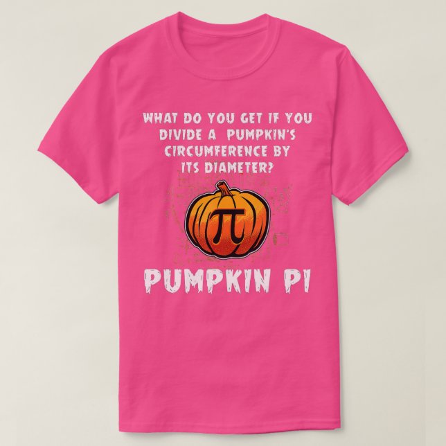 Camiseta Profesores de Geometría de Halloween Pumpkin Pi Fu (Diseño del anverso)