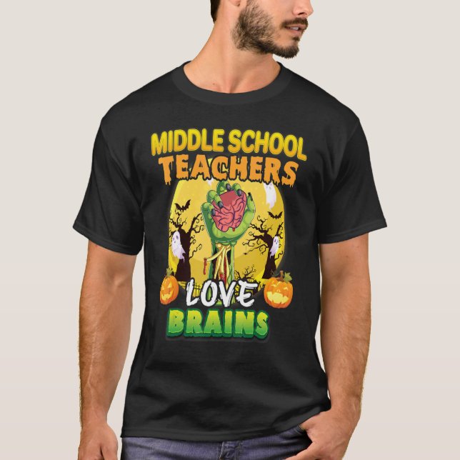 Camiseta Profesores de grado de secundaria aman los cerebro (Anverso)