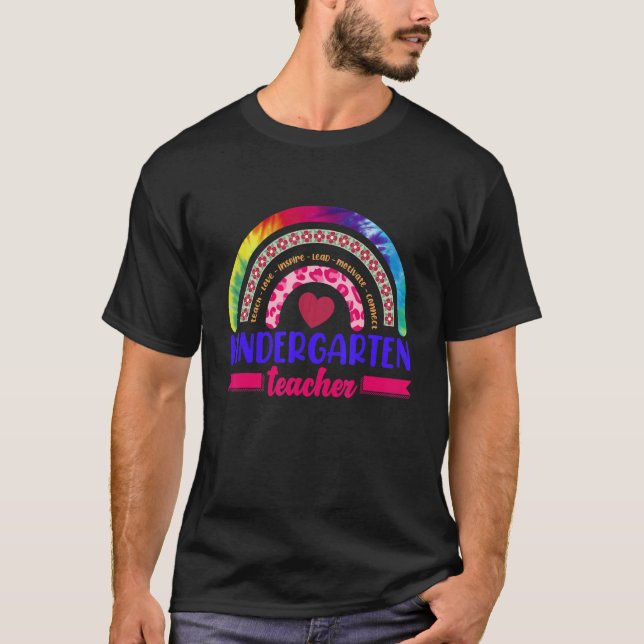 Camiseta Profesores de guardería de enseñanza del arcoiris  (Anverso)