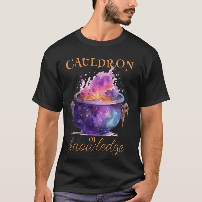Camiseta Profesores de Halloween Cauldron del Conocimiento (Anverso)