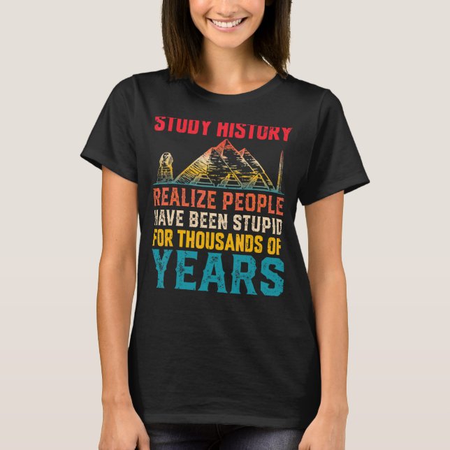 Camiseta Profesores de Historia Historia Chiste Historia Bu (Anverso)