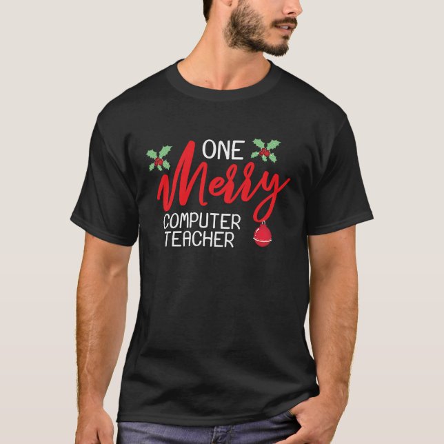 Camiseta Profesores de informática Navidades Día de amarre (Anverso)