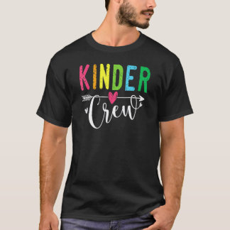 Camiseta Profesores de Kinder Crew Primer Día de Escuela